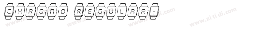Chrono Regular字体转换